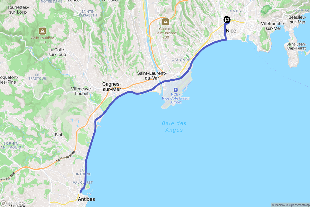 Nice: routekaart voor buitenactiviteiten - France