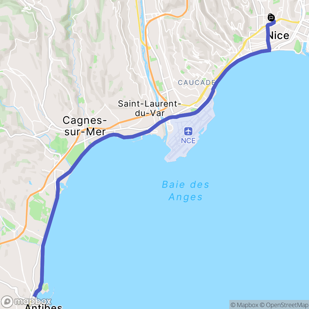 Nice: routekaart voor buitenactiviteiten - France