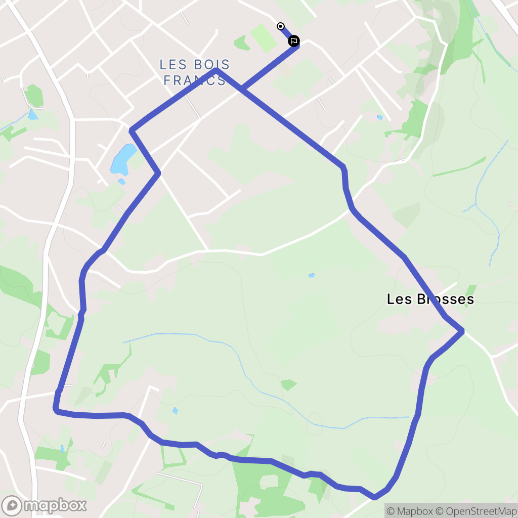 Saint-Vallier : carte du parcours de randonnée - France
