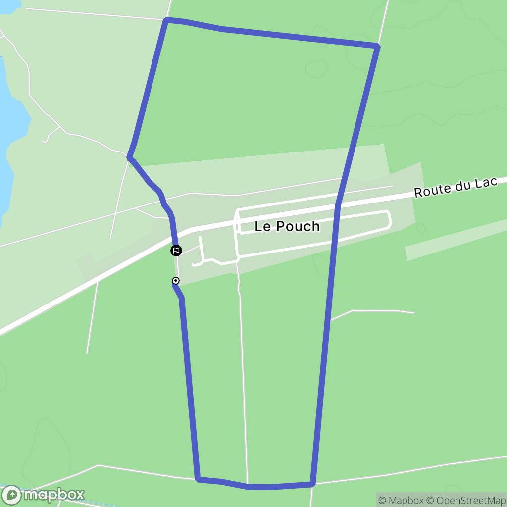 Carcans : carte du parcours de randonnée - France