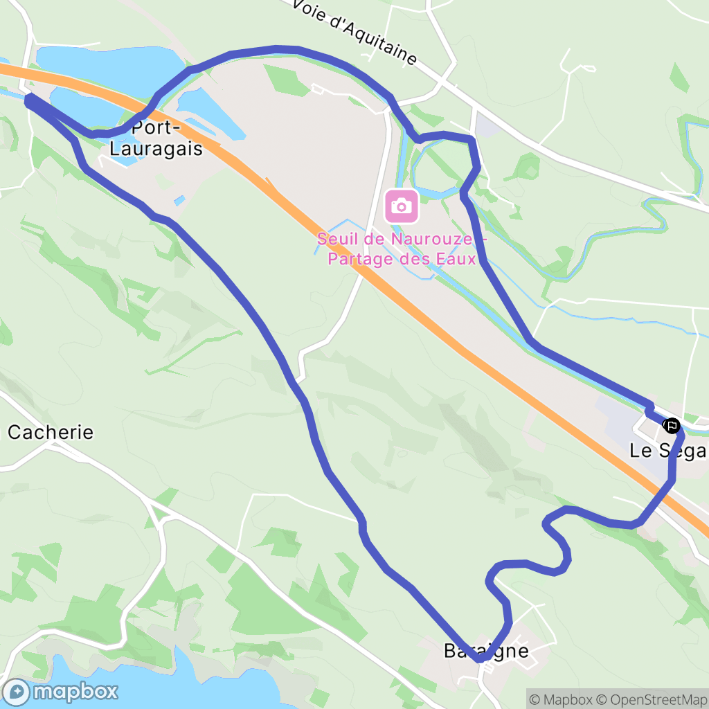 Labastide-d'Anjou : carte du parcours de randonnée - France