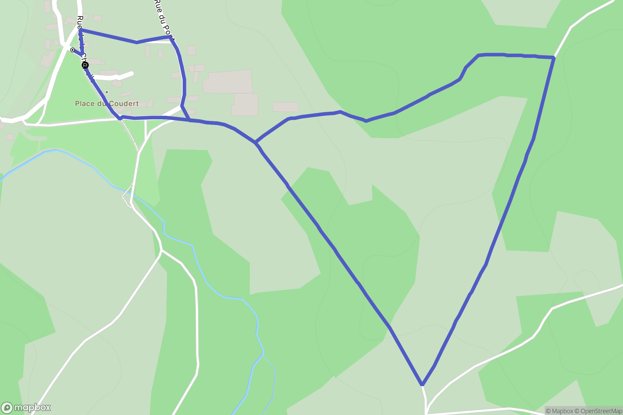Marsac-en-Livradois : carte du parcours de randonnée - France
