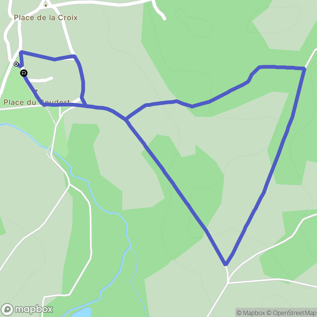 Marsac-en-Livradois : carte du parcours de randonnée - France