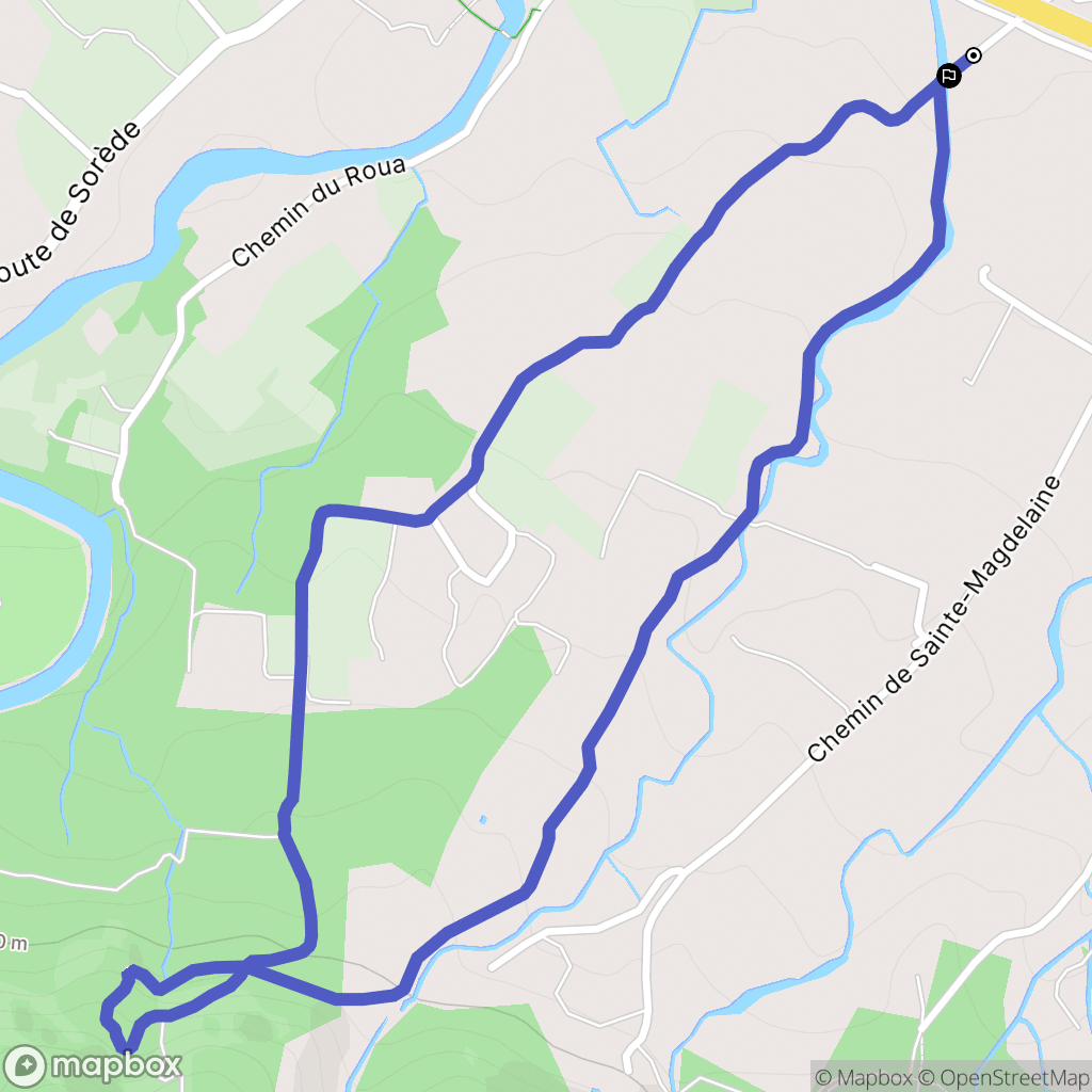 Argelès-sur-Mer : carte du parcours de randonnée - France