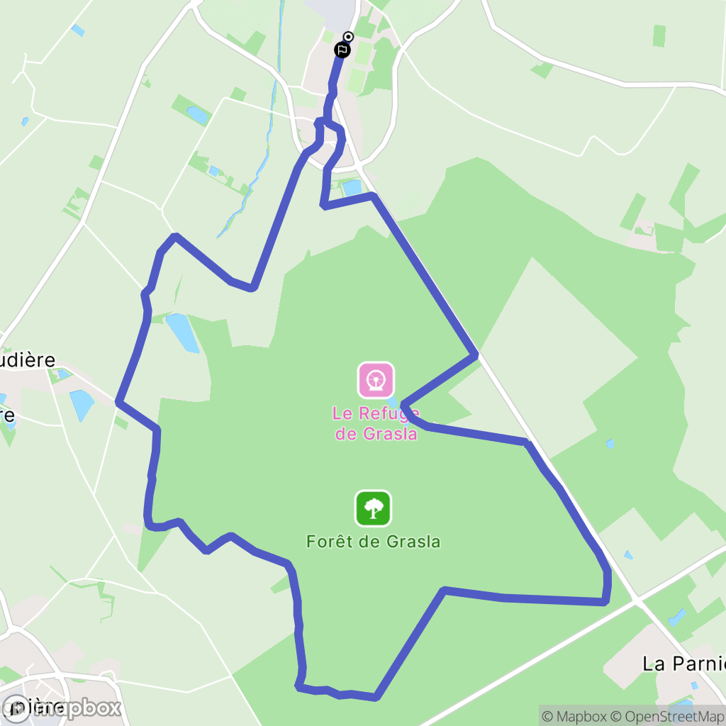 Les Brouzils : carte du parcours de randonnée - France