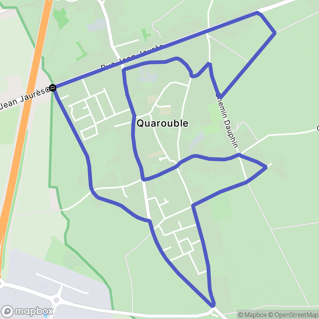Onnaing : carte du parcours de randonnée - France