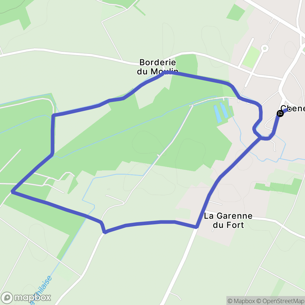 Saint-Martin-la-Pallu : carte du parcours de randonnée - France