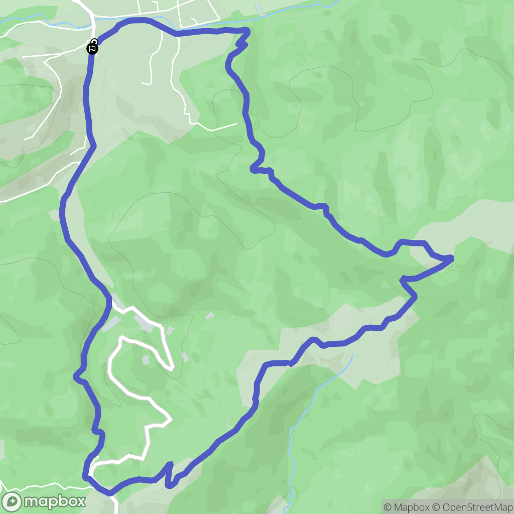 Dauphin : carte du parcours de randonnée - France