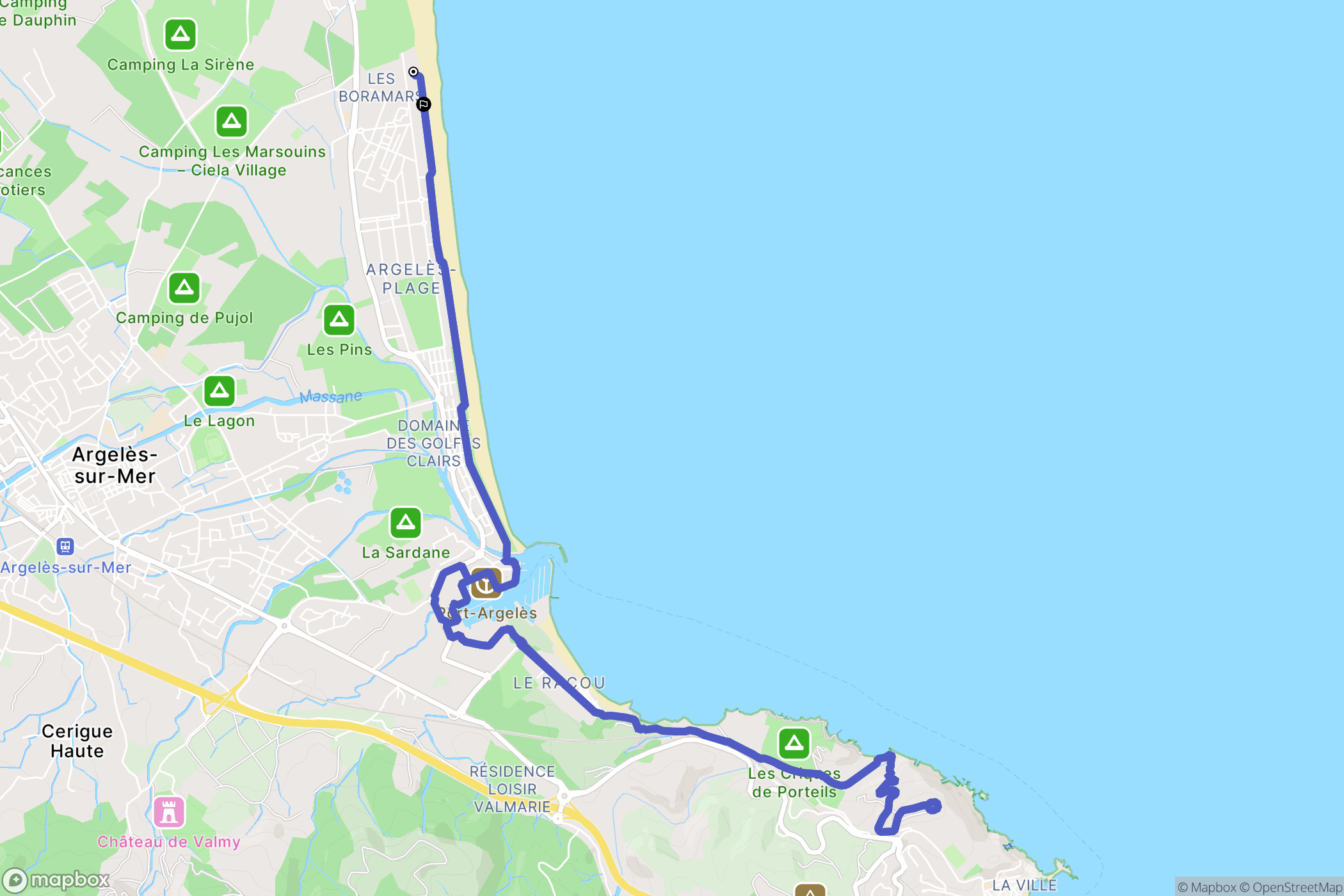 Argelès-sur-Mer: routekaart voor buitenactiviteiten - France
