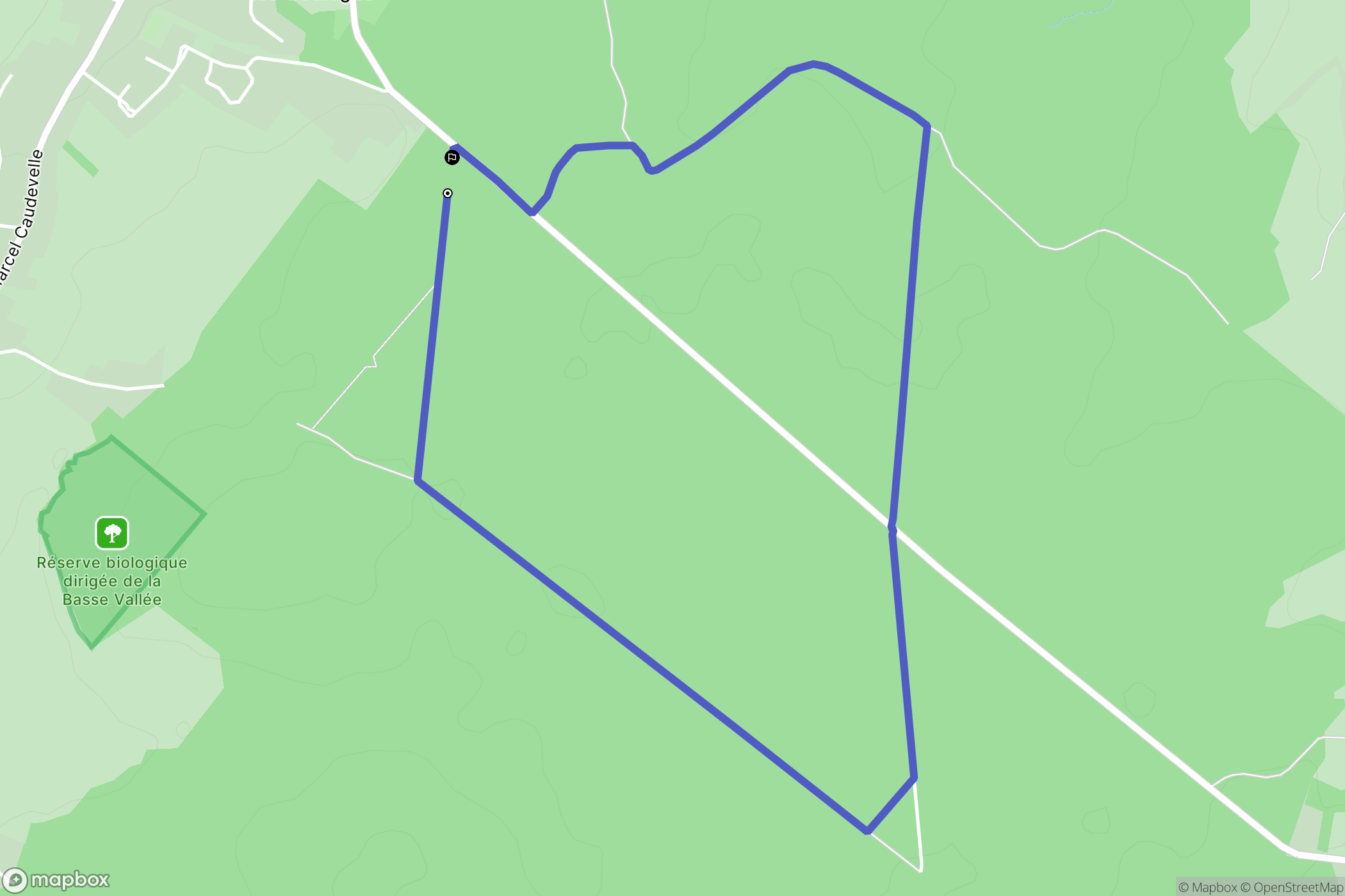 La Capelle-lès-Boulogne : carte du parcours de randonnée - France