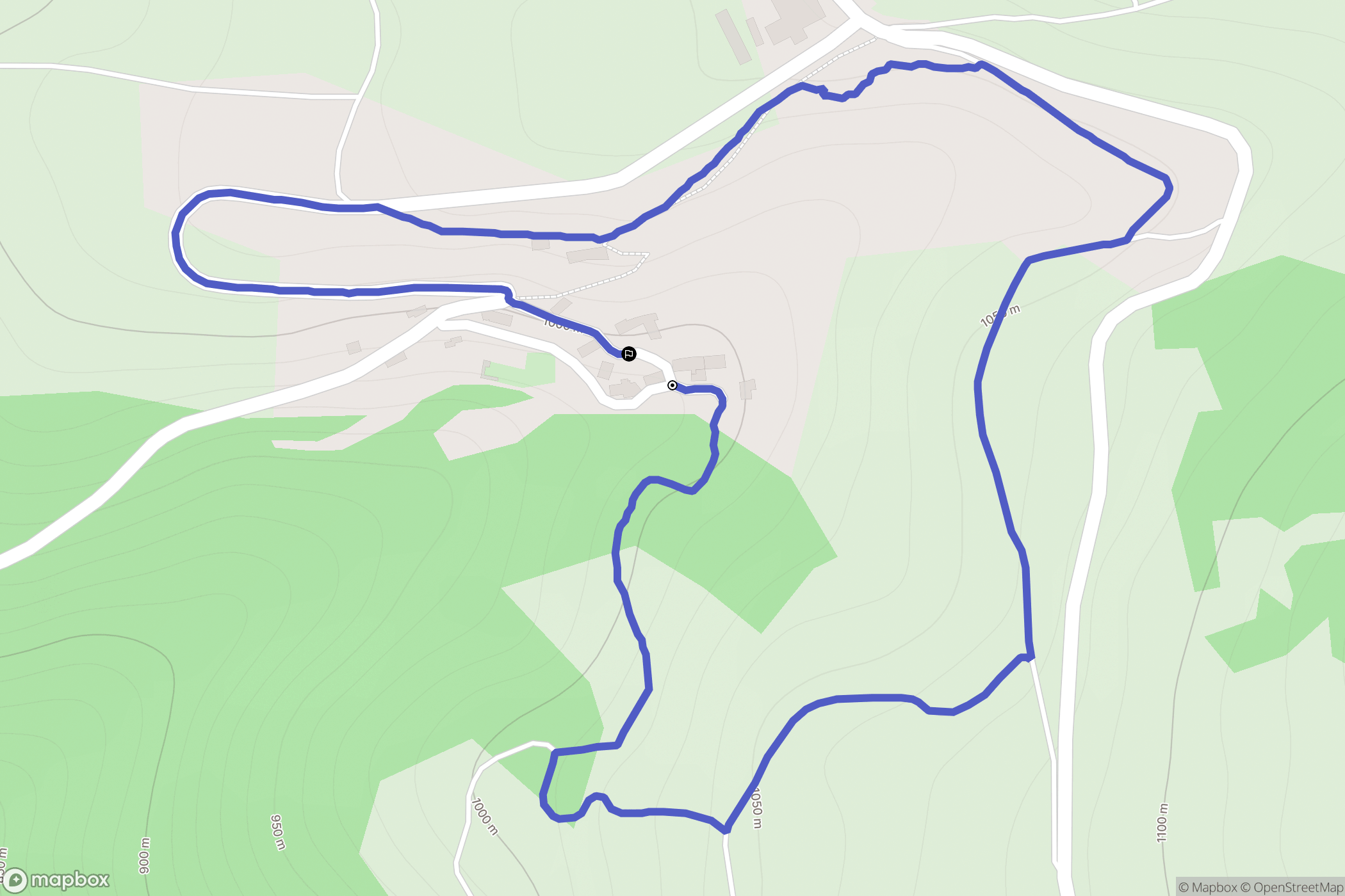 Saint-Bérain : carte du parcours de randonnée - France