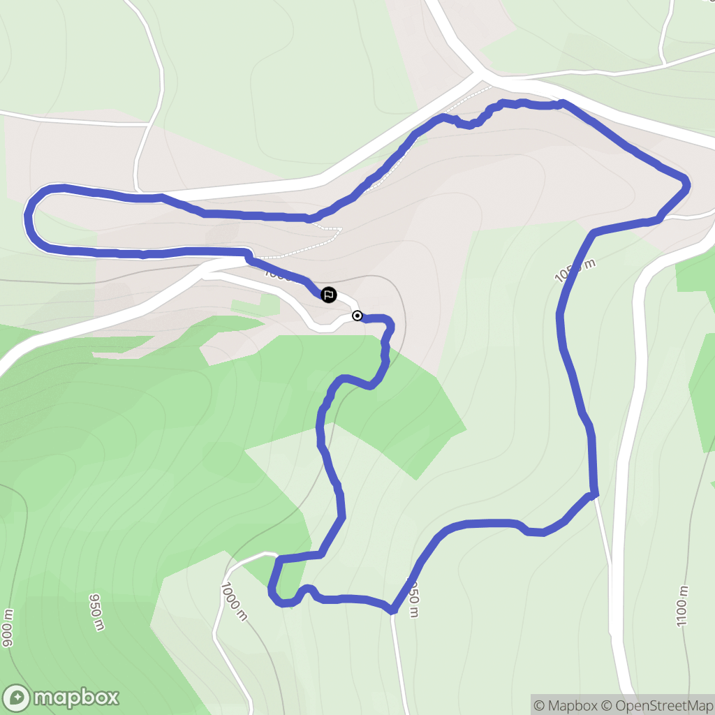 Saint-Bérain : carte du parcours de randonnée - France