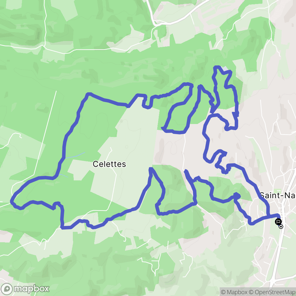 Saint-Nazaire : carte du parcours de randonnée - France
