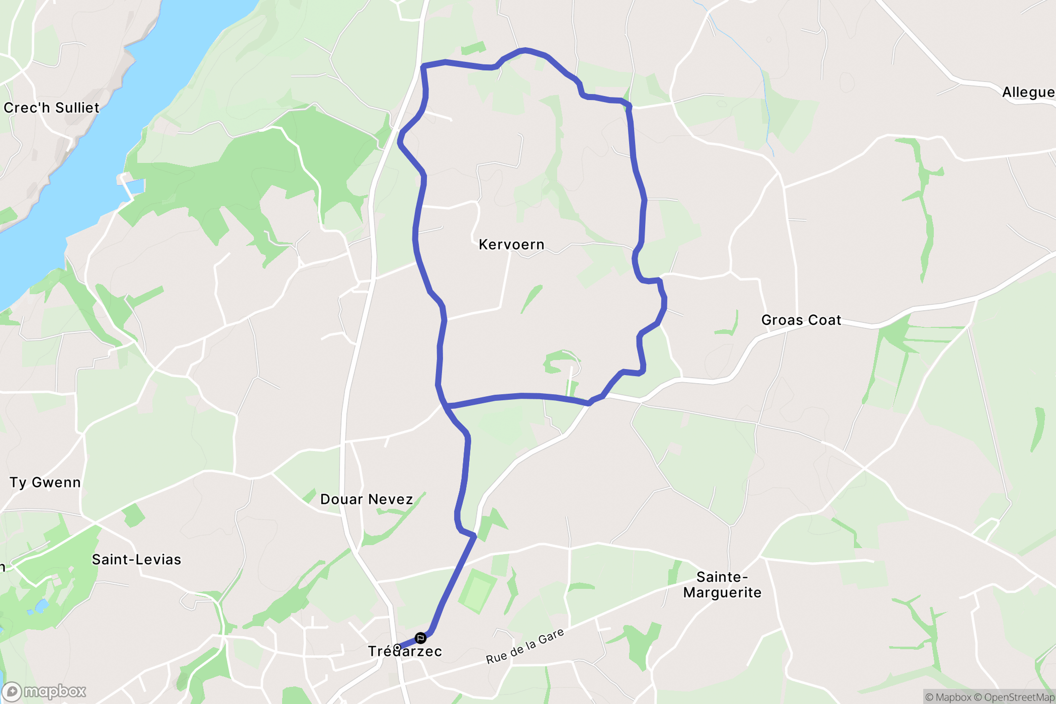 Trédarzec: routekaart voor buitenactiviteiten - France