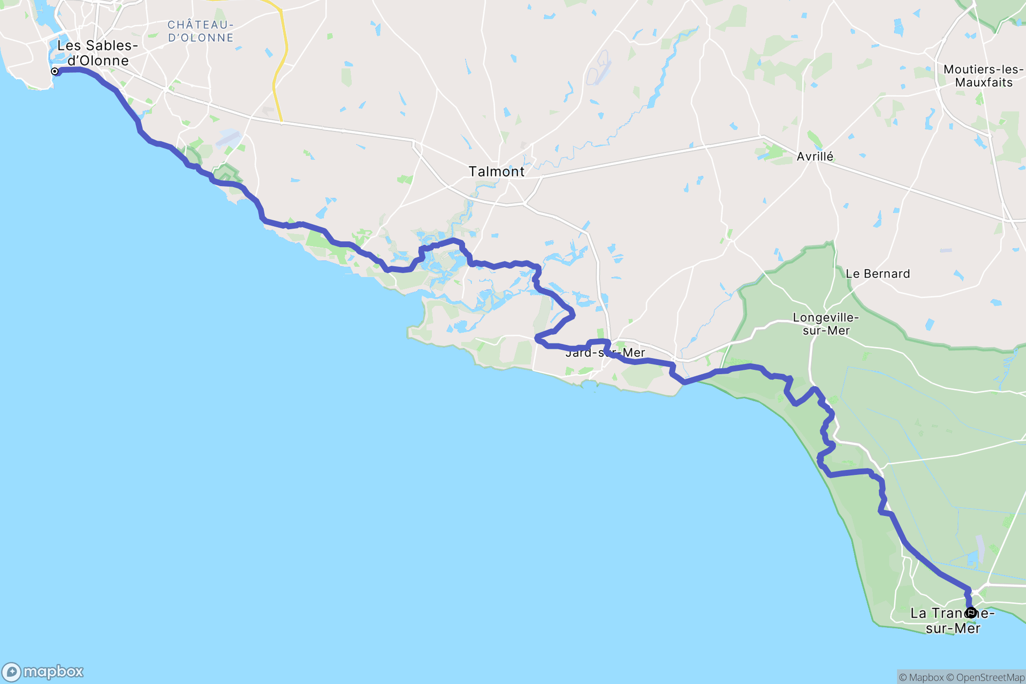 Les Sables-d'Olonne: routekaart voor buitenactiviteiten - France
