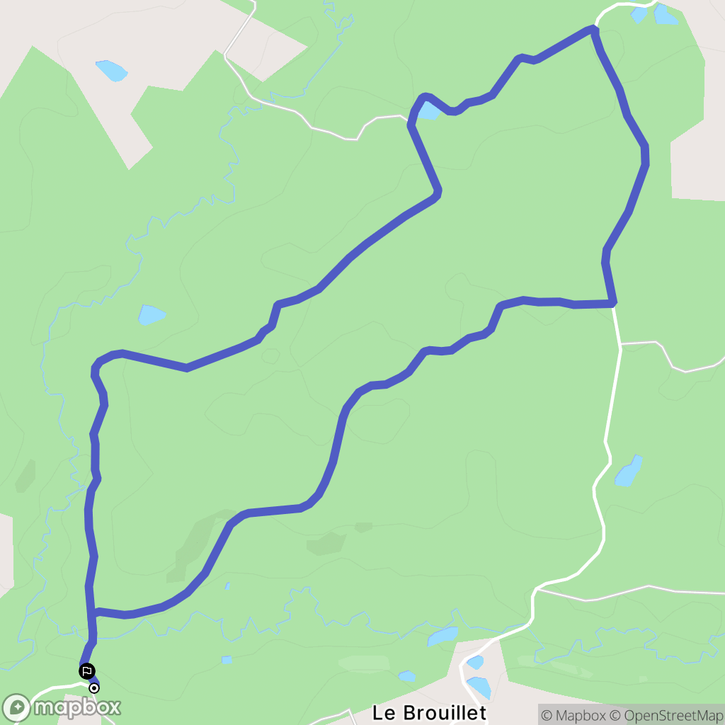 Montpon-Ménestérol : carte du parcours de randonnée - France