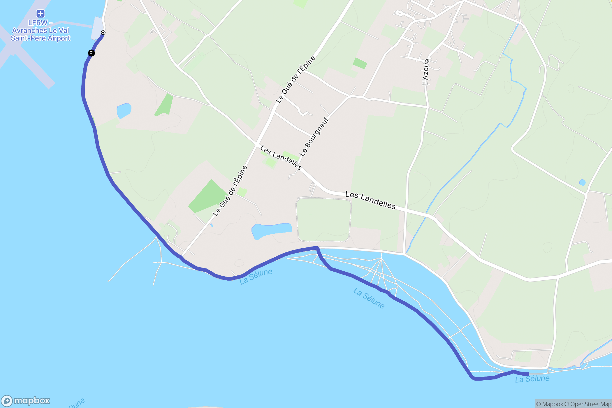 Le Val-Saint-Père : carte du parcours de randonnée - France