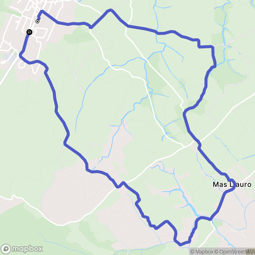 Fourques : carte du parcours de randonnée - France