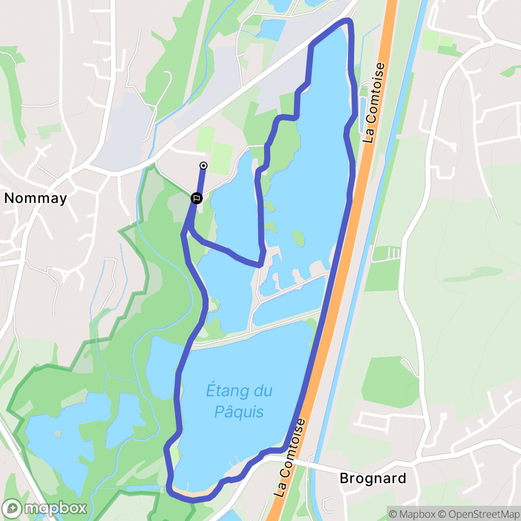 Nommay : carte du parcours de randonnée - France