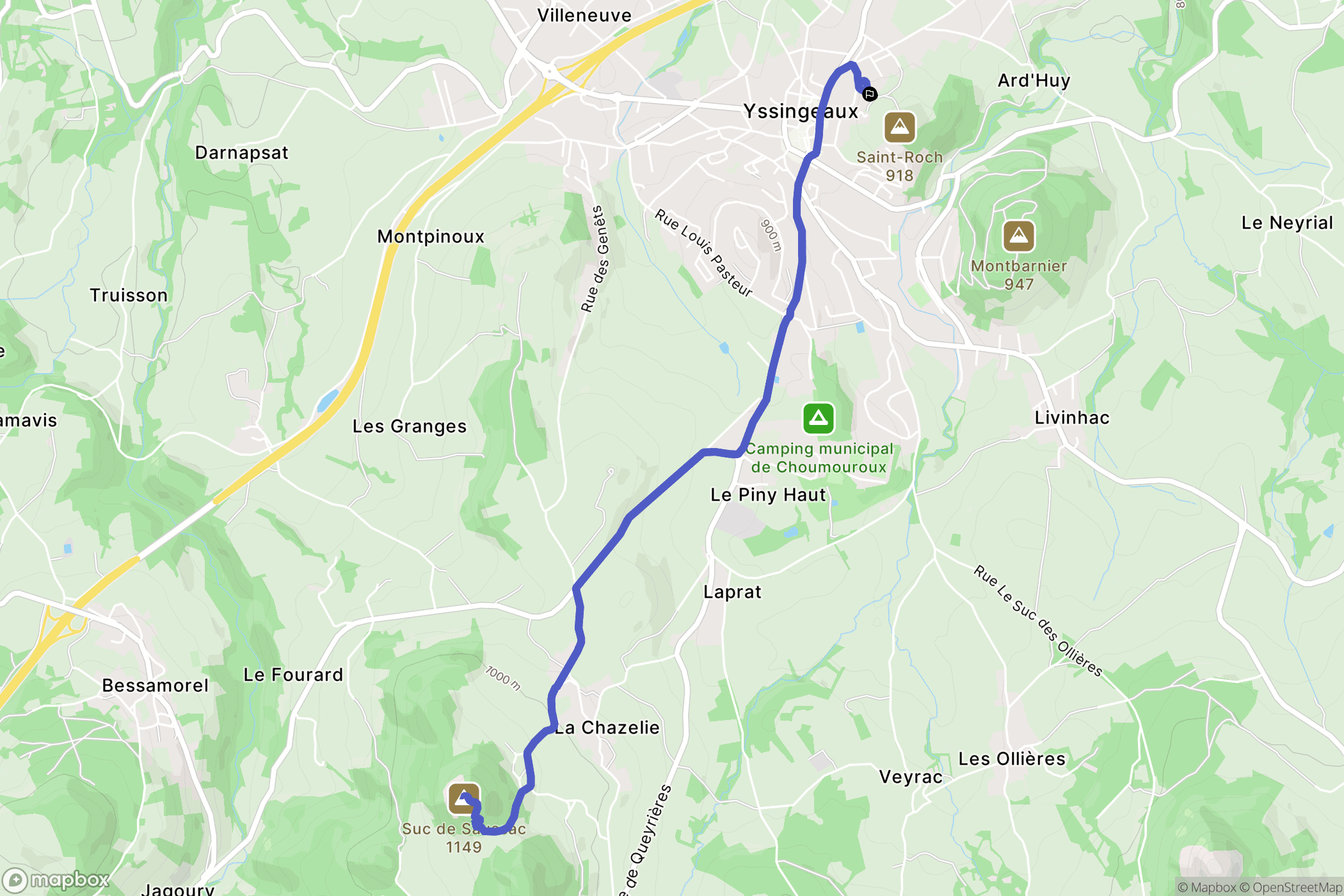 Yssingeaux: routekaart voor buitenactiviteiten - France