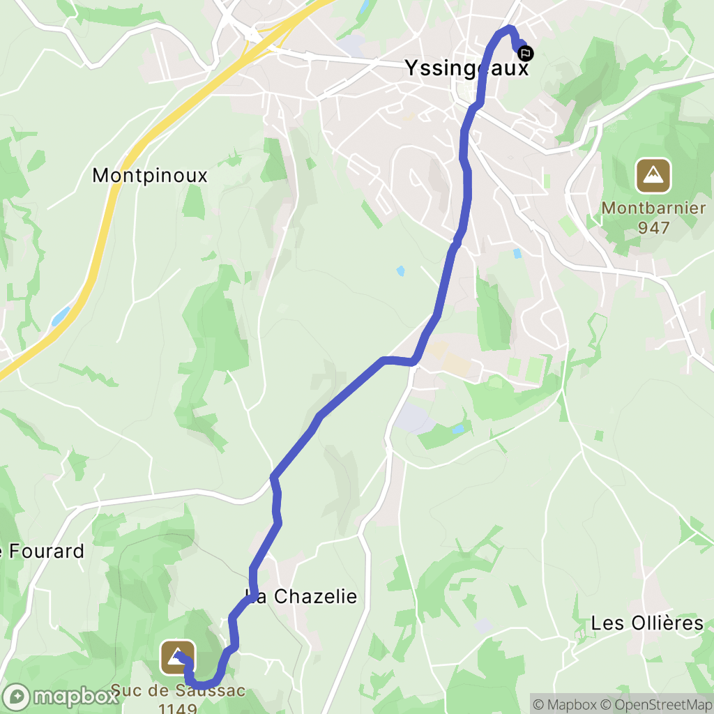 Yssingeaux: routekaart voor buitenactiviteiten - France