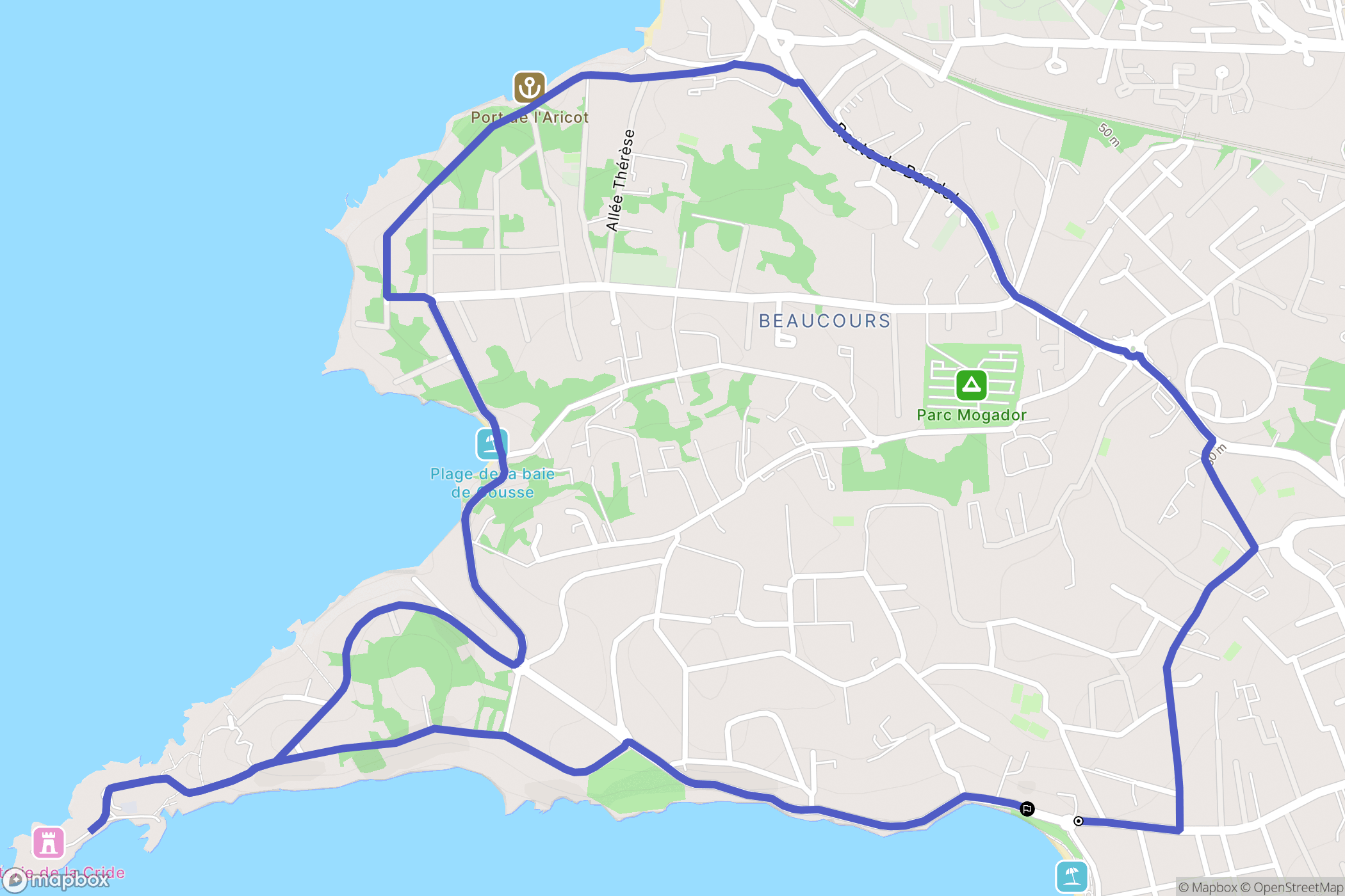 Sanary-sur-Mer: routekaart voor buitenactiviteiten - France