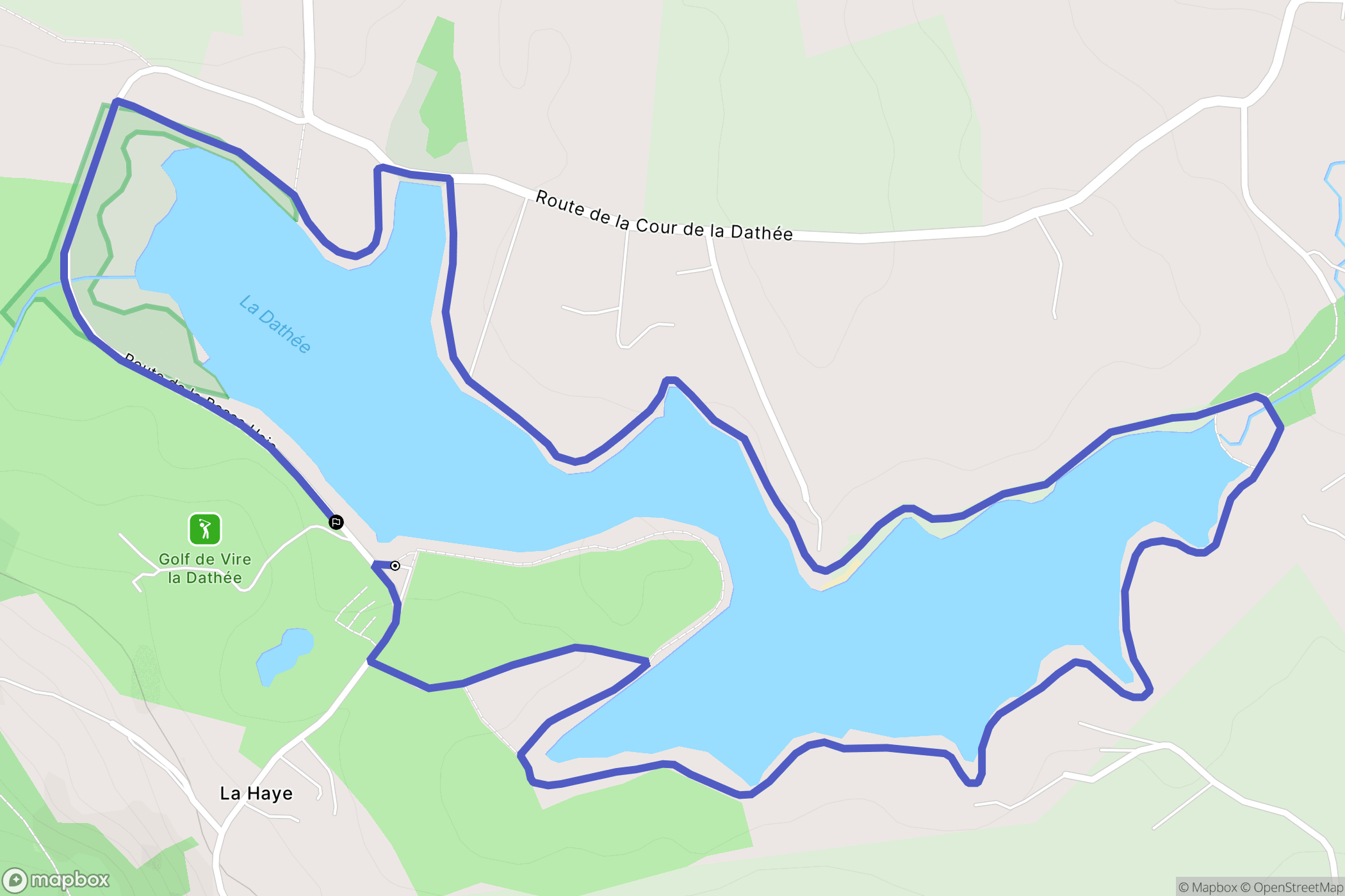 Noues de Sienne : carte du parcours de randonnée - France