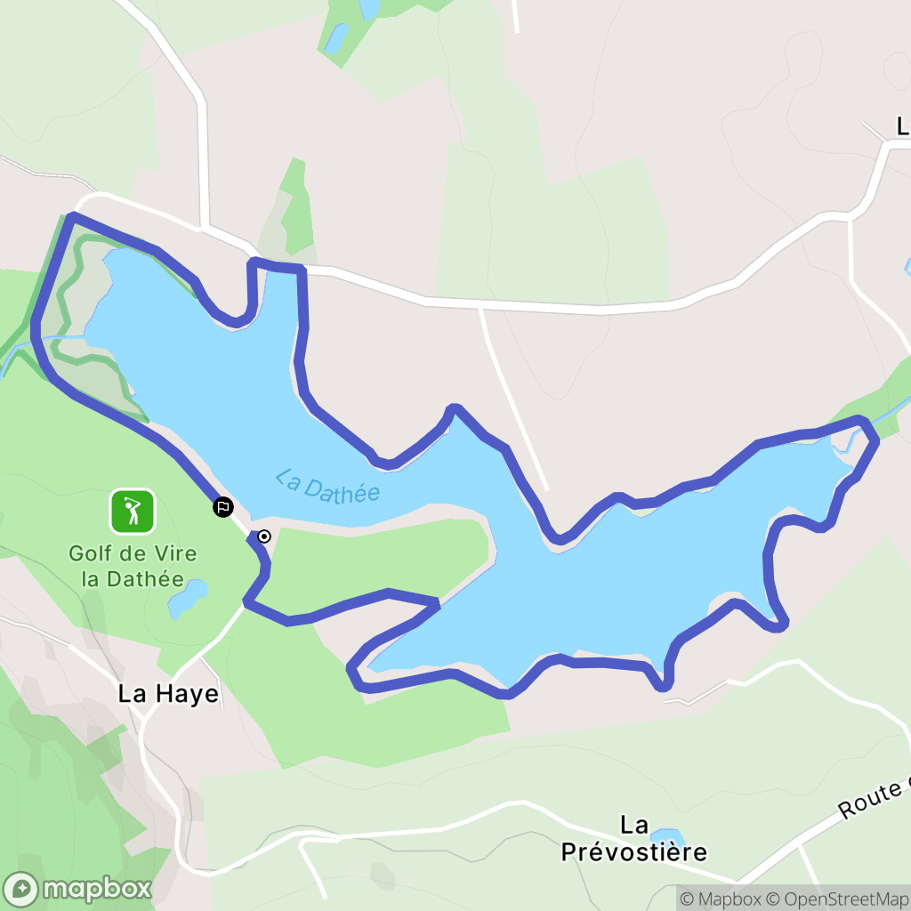 Noues de Sienne : carte du parcours de randonnée - France