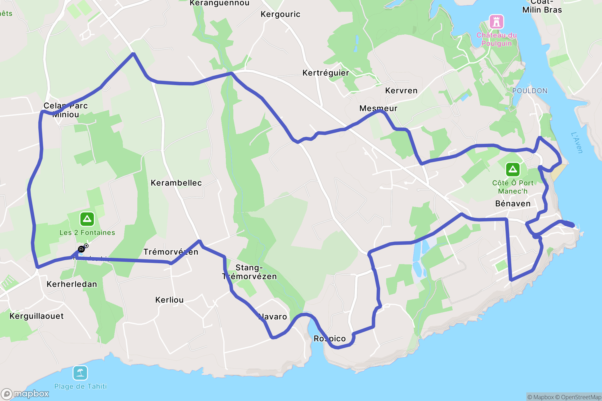 Névez: routekaart voor buitenactiviteiten - France