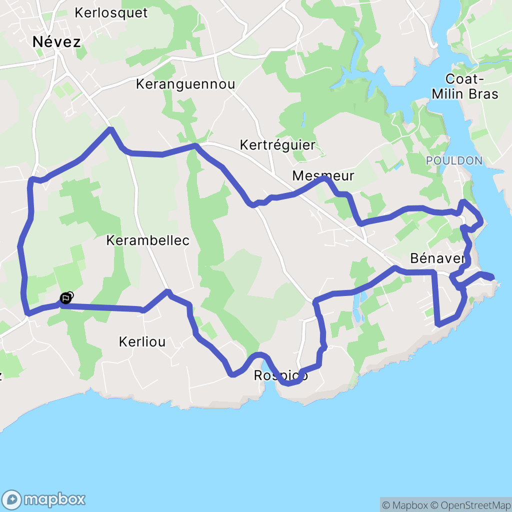 Névez: routekaart voor buitenactiviteiten - France