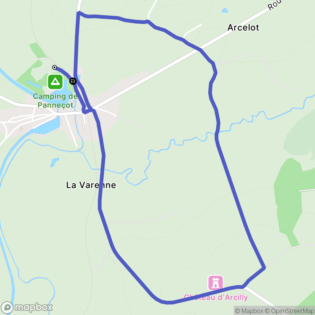Limanton : carte du parcours de randonnée - France
