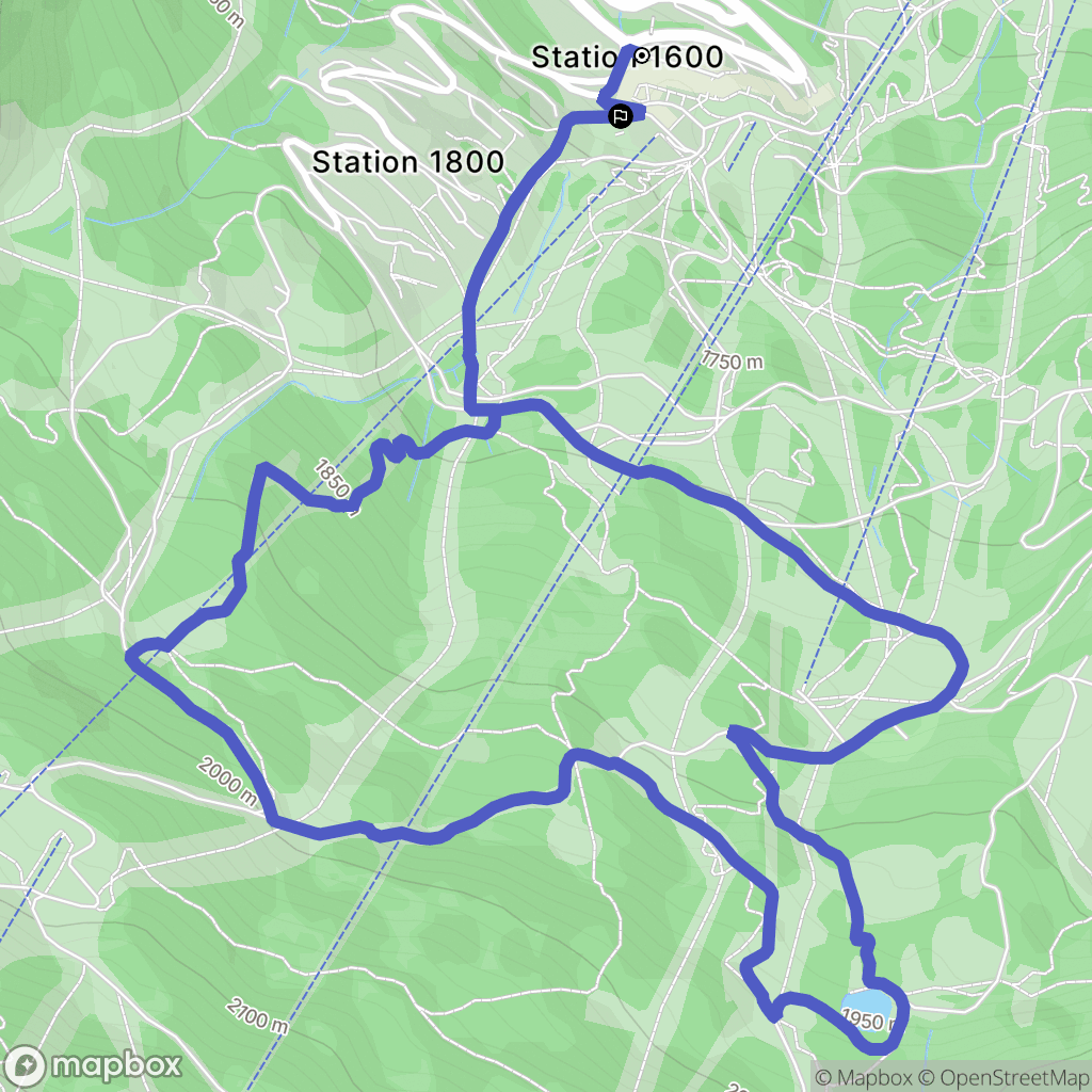 Puy-Saint-Vincent : carte du parcours de randonnée - France