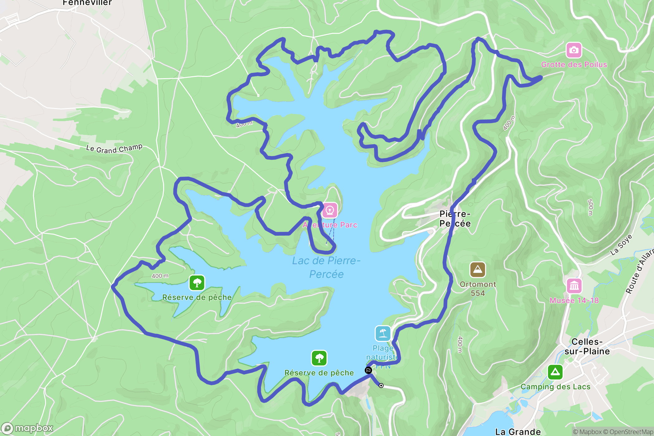 Pierre-Percée: routekaart voor buitenactiviteiten - France