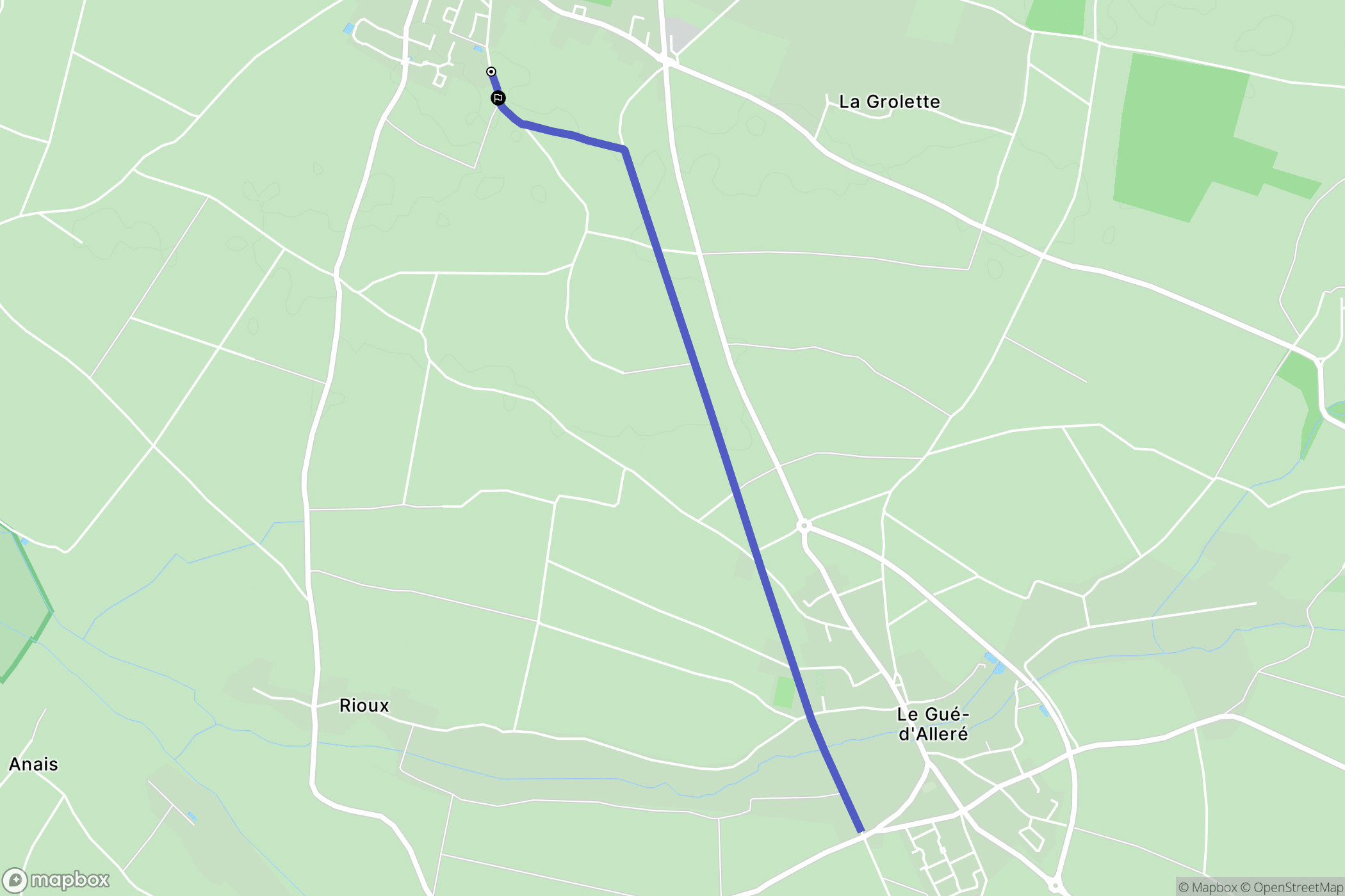Saint-Sauveur-d'Aunis : carte du parcours de randonnée - France