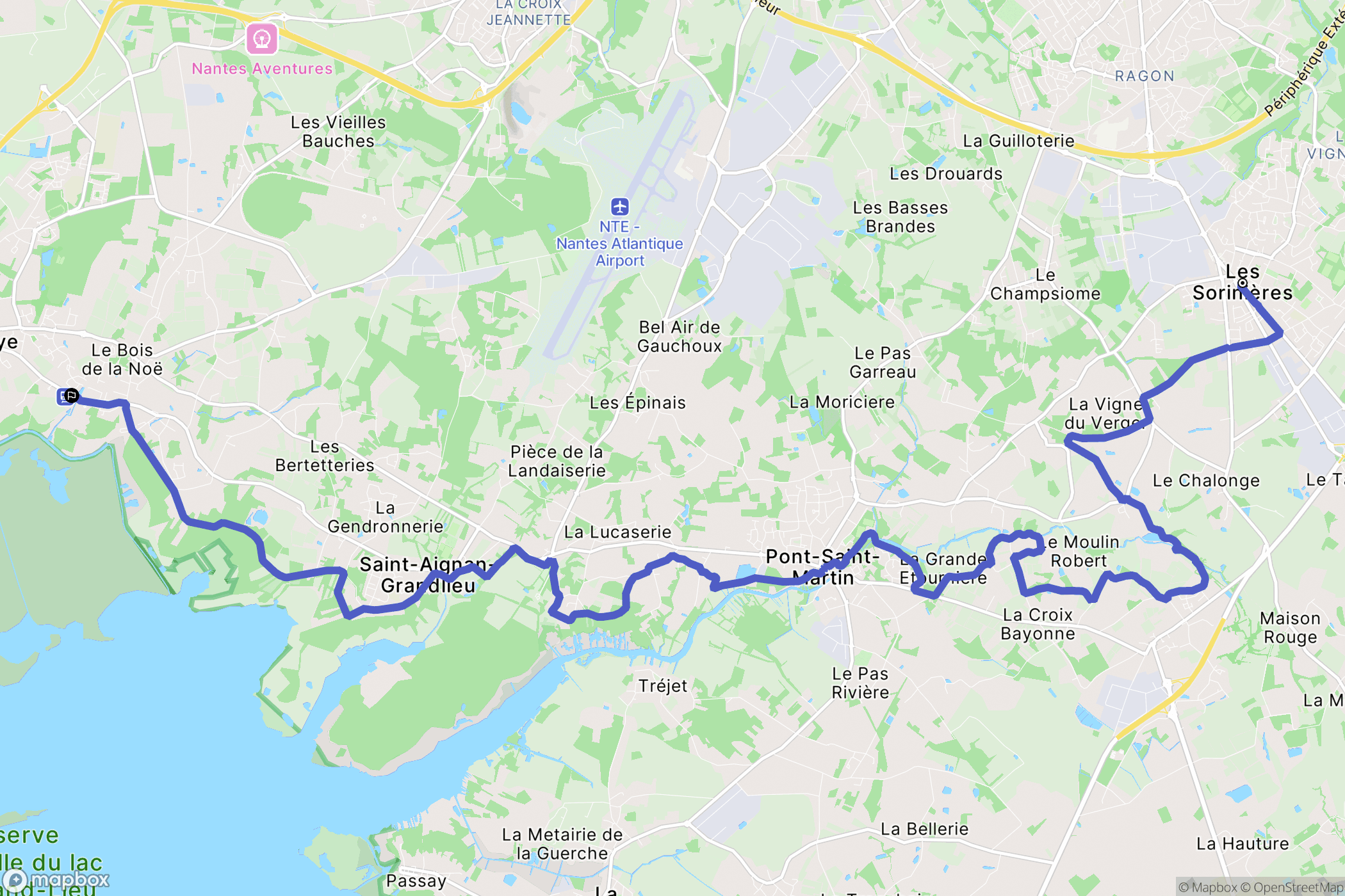 Les Sorinières: routekaart voor buitenactiviteiten - France