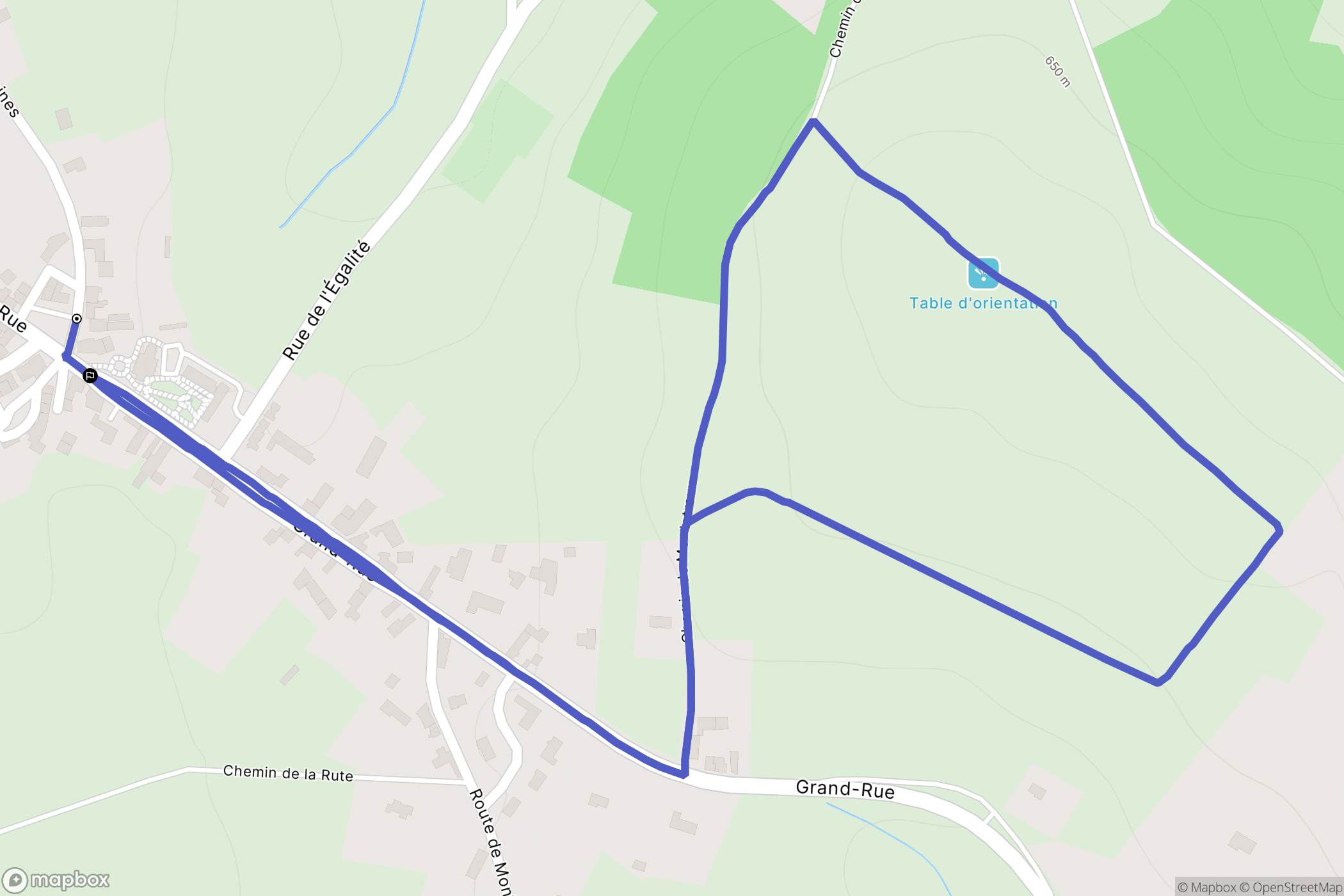 Saint-Pardoux : carte du parcours de randonnée - France