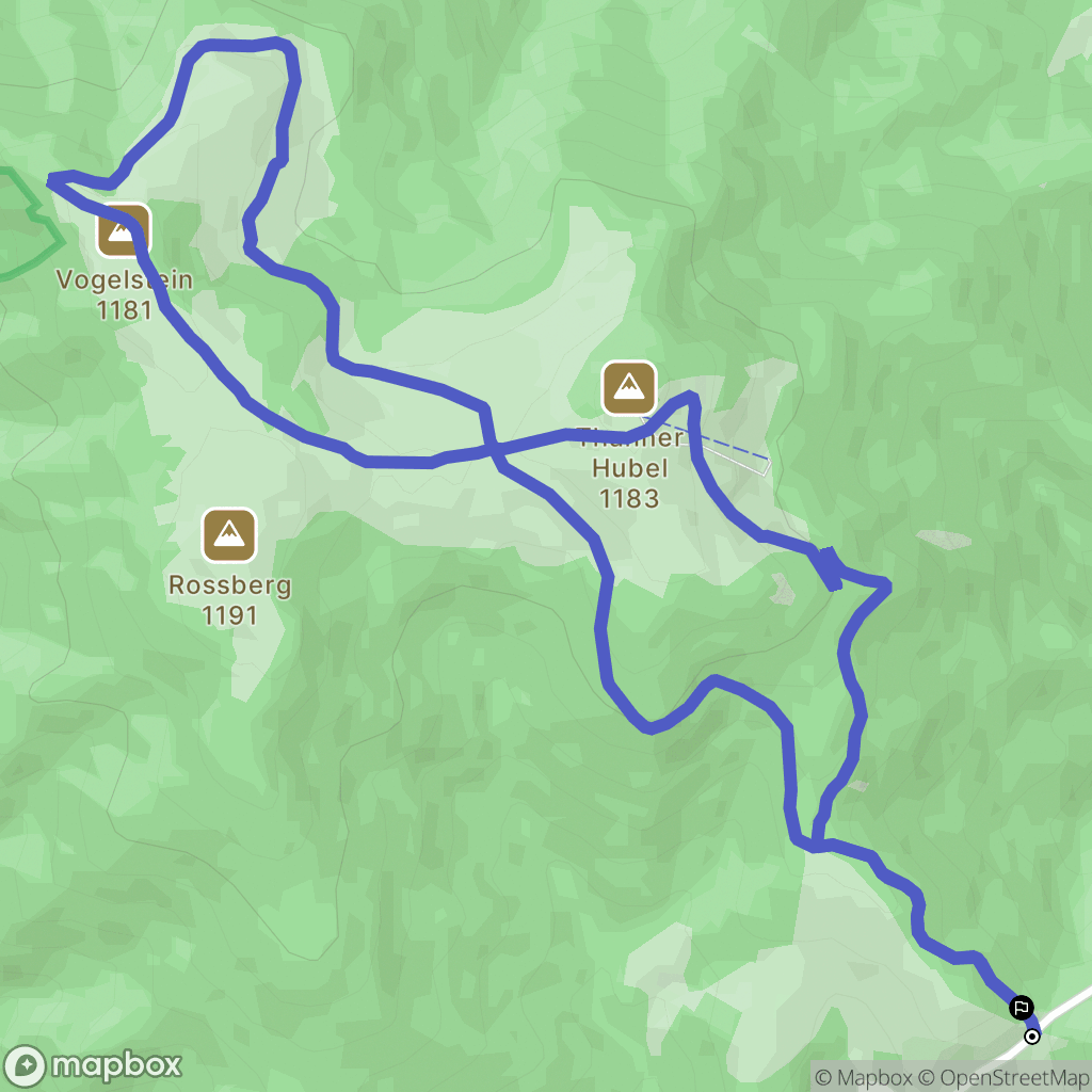 Bourbach-le-Haut : carte du parcours de randonnée - France