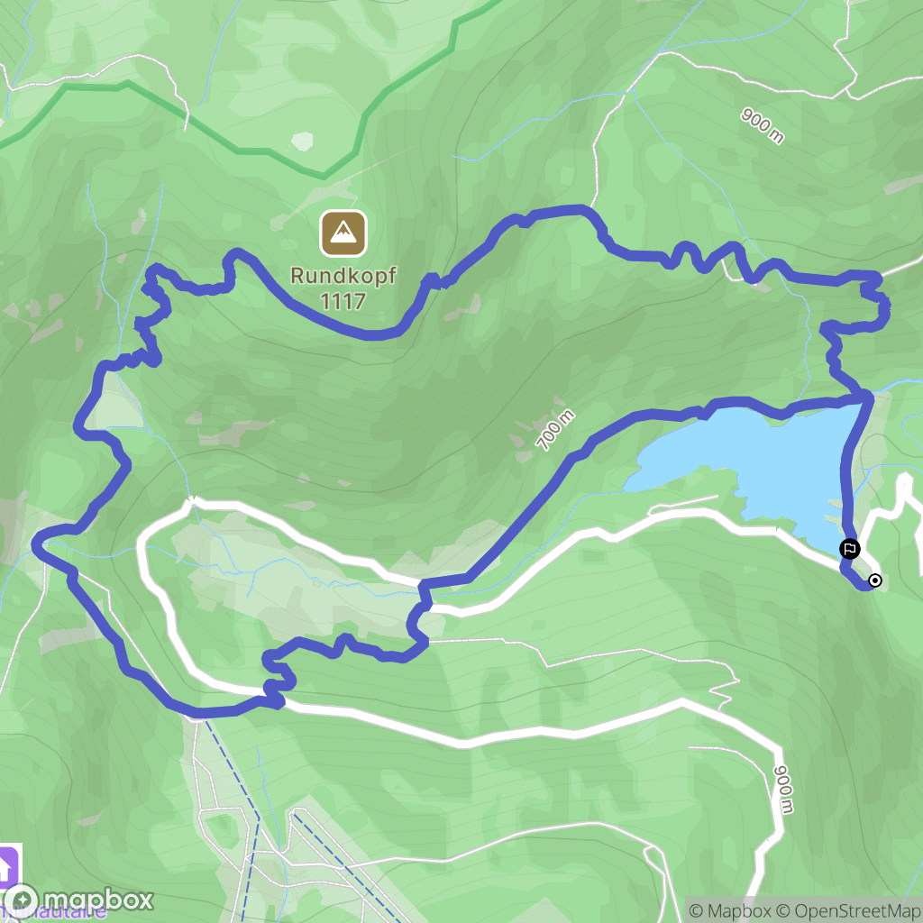 Sewen : carte du parcours de randonnée - France