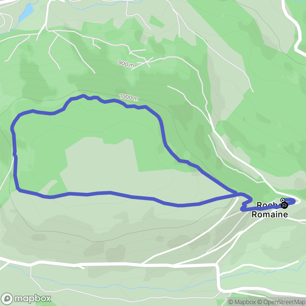 Saint-Victor-la-Rivière : carte du parcours de randonnée - France