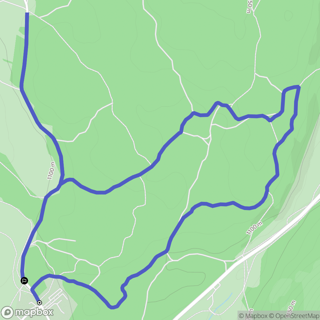 Chapelle-des-Bois : carte du parcours de randonnée - France