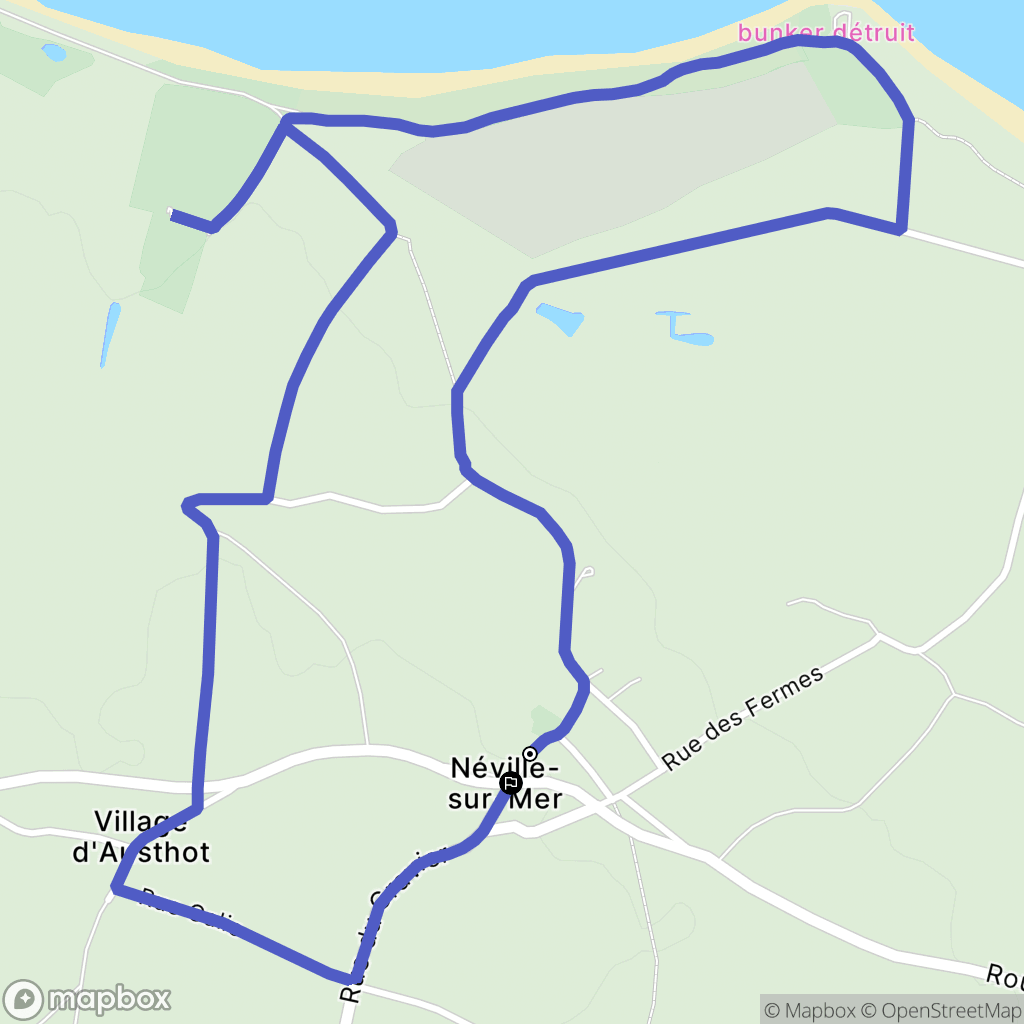 Vicq-sur-Mer : carte du parcours de randonnée - France