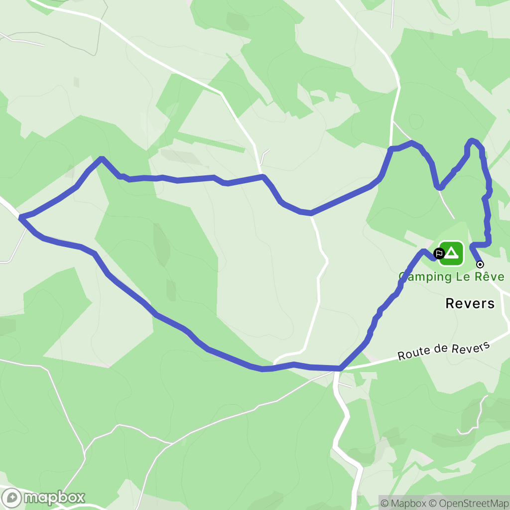 Le Vigan : carte du parcours de randonnée - France