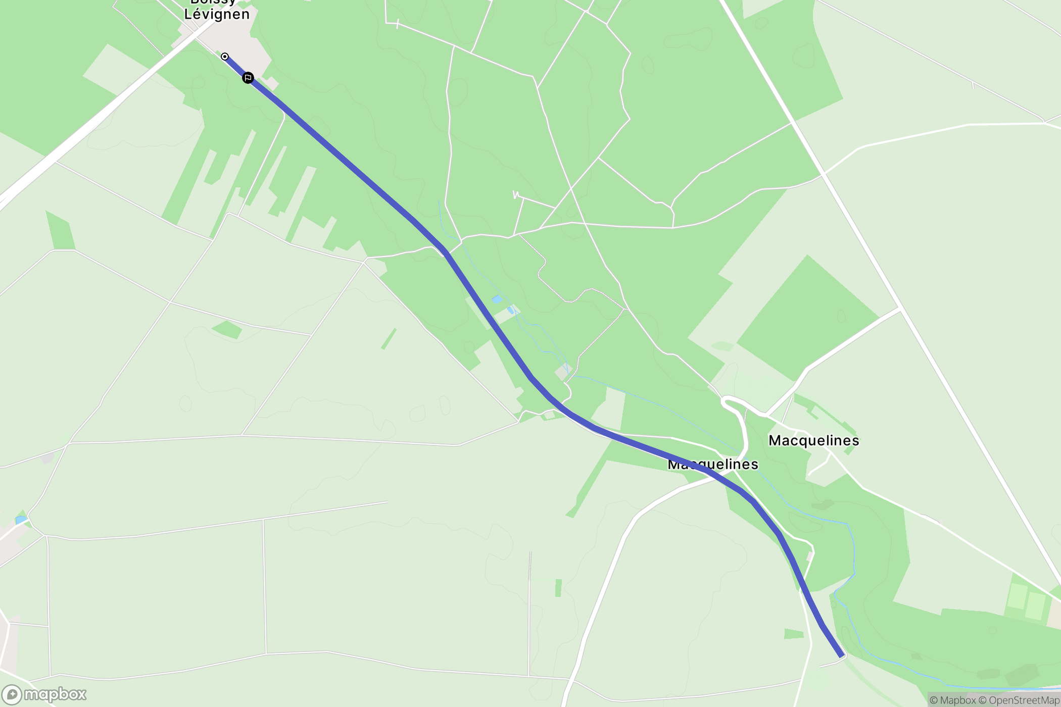 Lévignen : carte du parcours de randonnée - France