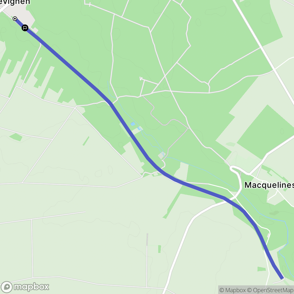Lévignen : carte du parcours de randonnée - France