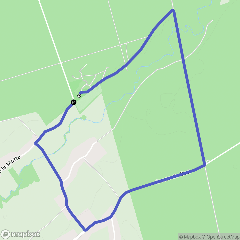 La Vieille-Loye : carte du parcours de randonnée - France