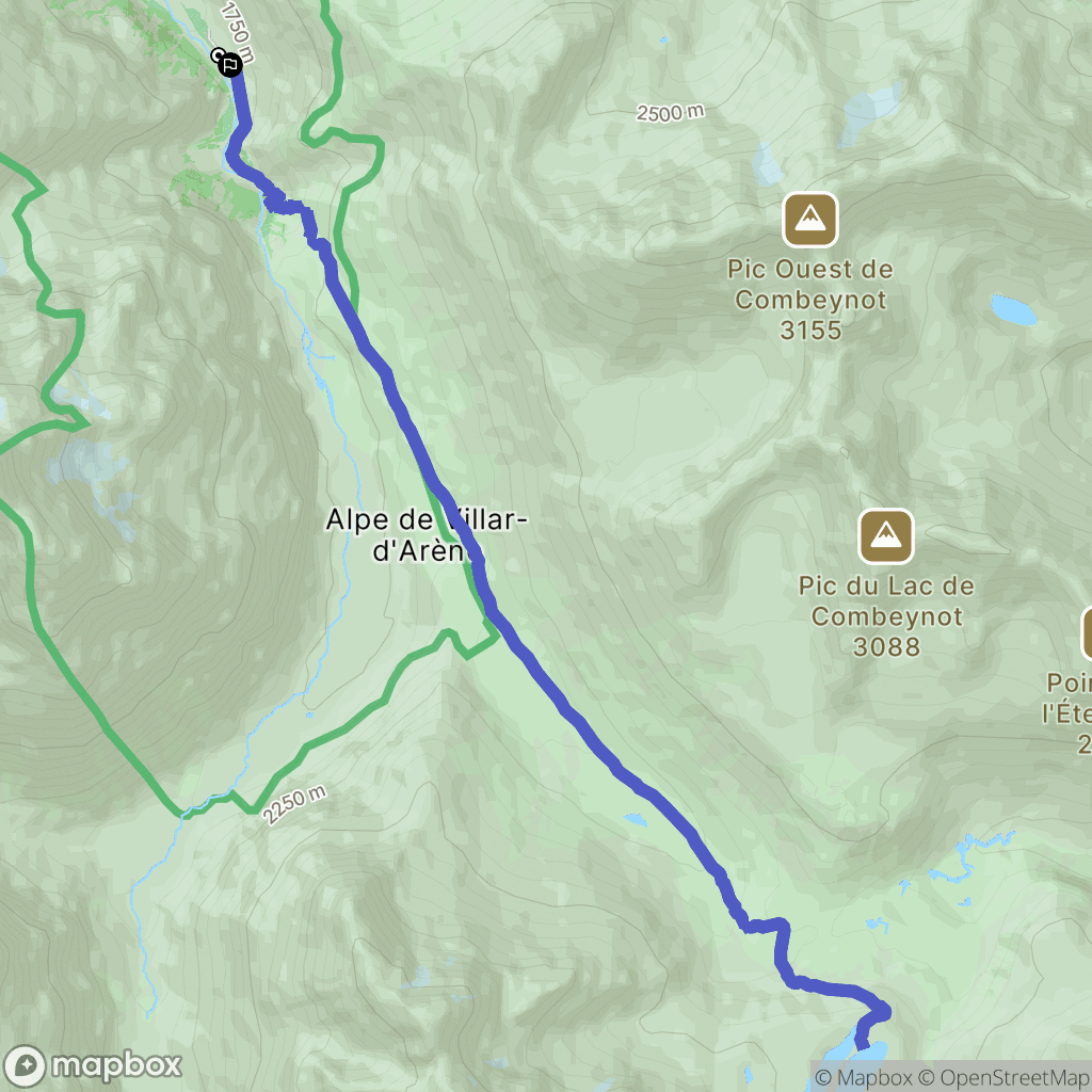 Villar-d'Arêne: routekaart voor buitenactiviteiten - France