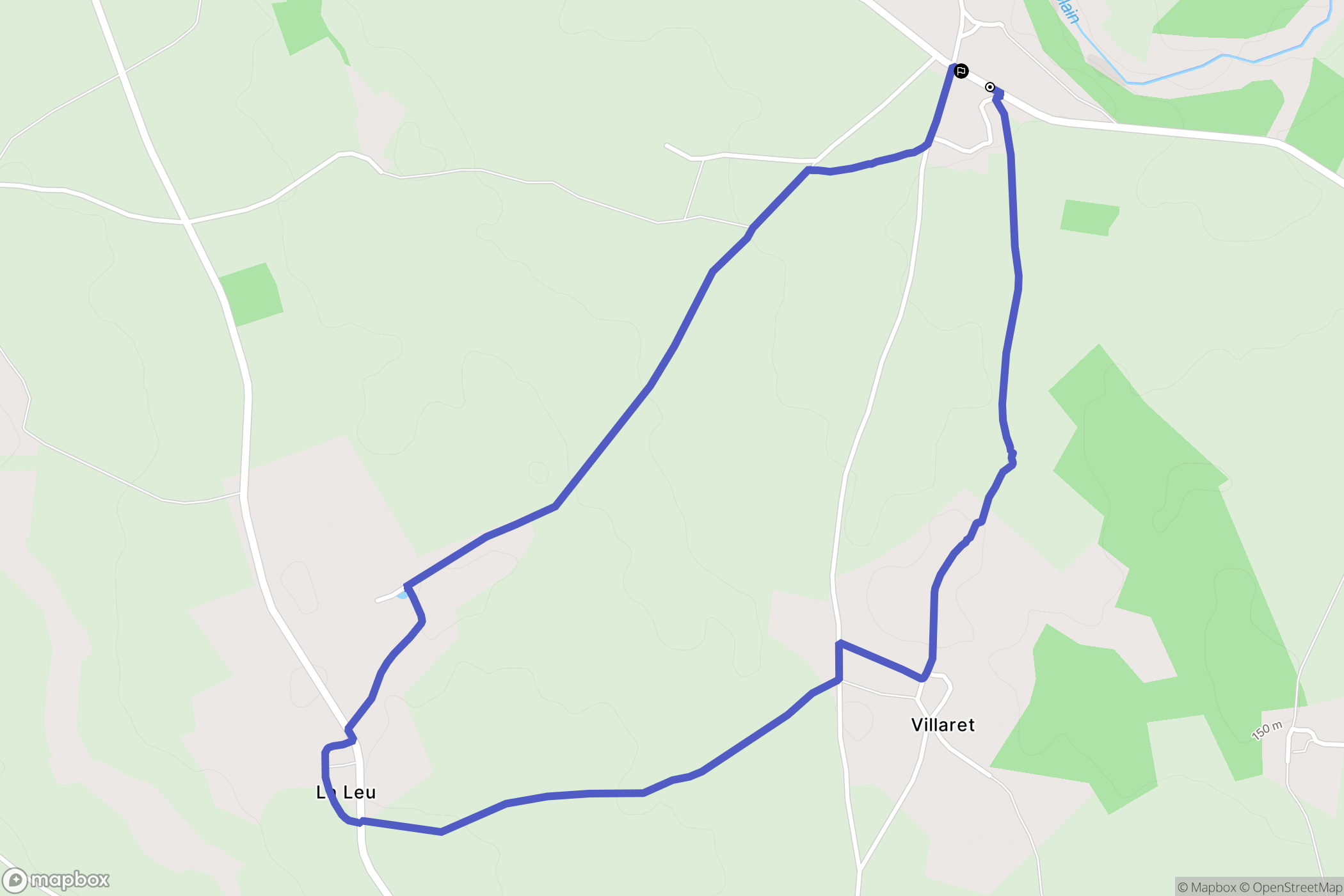 Sommières-du-Clain : carte du parcours de randonnée - France