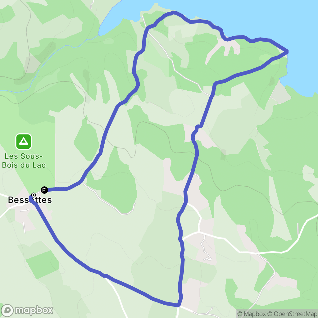 Chastanier : carte du parcours de randonnée - France