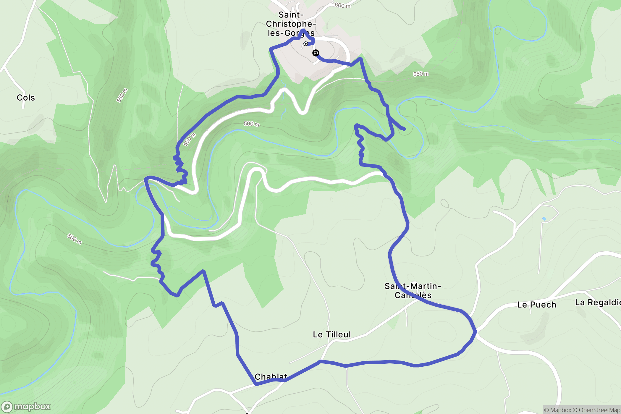 Pleaux: routekaart voor buitenactiviteiten - France