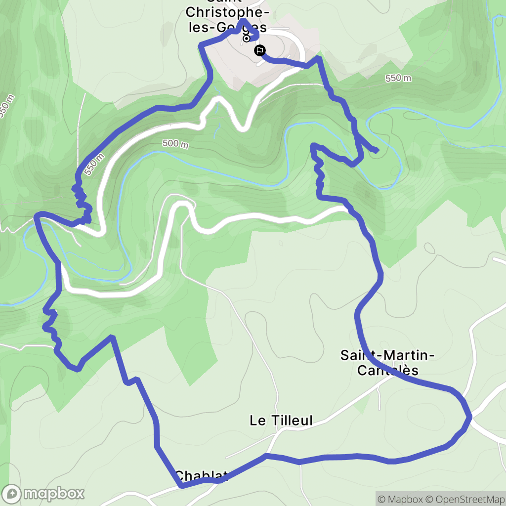 Pleaux: routekaart voor buitenactiviteiten - France